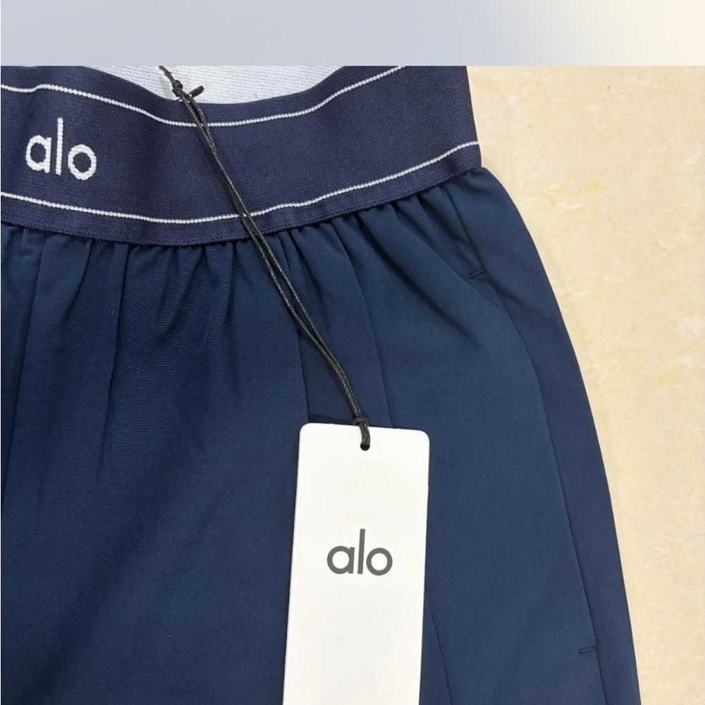 Alo Navy Blue Trouser Pants